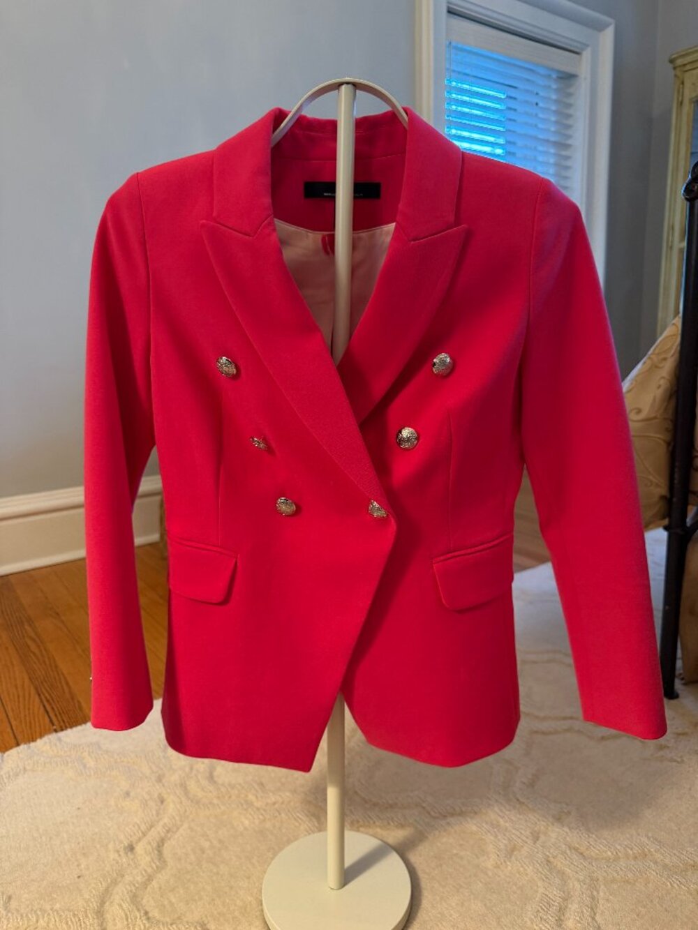 Double Breasted Blazer, Silver Buttons from Black House White Market, 0P